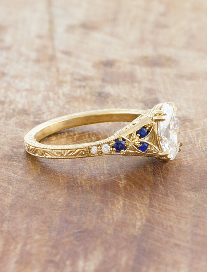 Skyla Sapphire - 1.07ct Oval Lab Grown Diamond