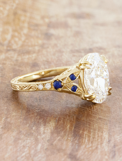 Skyla Sapphire - 2.62ct Oval Lab Grown Diamond