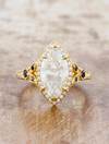 caption:Shown with 2ct marquise diamond in 18k yellow gold