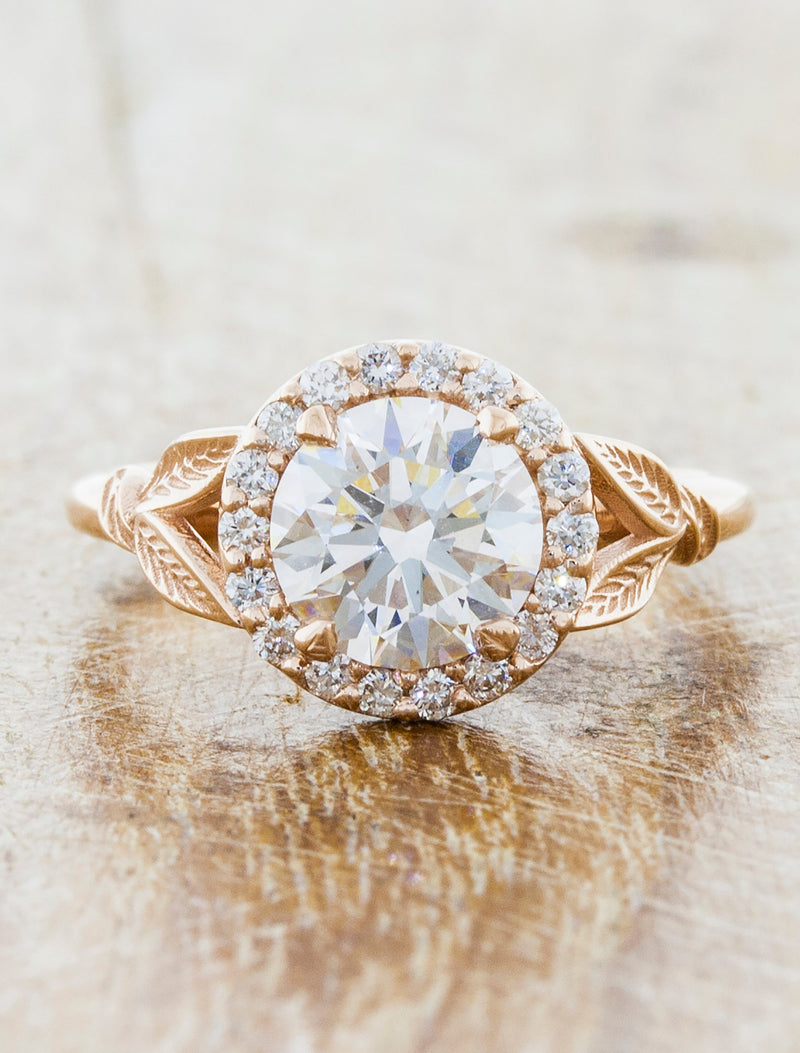 caption:Shown in 14k rose gold