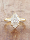 caption: Shown with 2.2ct marquise in 14k yellow gold 
