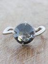 caption:Customized with 3ct salt & pepper rose cut diamond in platinum
