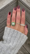 caption:Shown with 2.5ct round diamond in 14k yellow gold