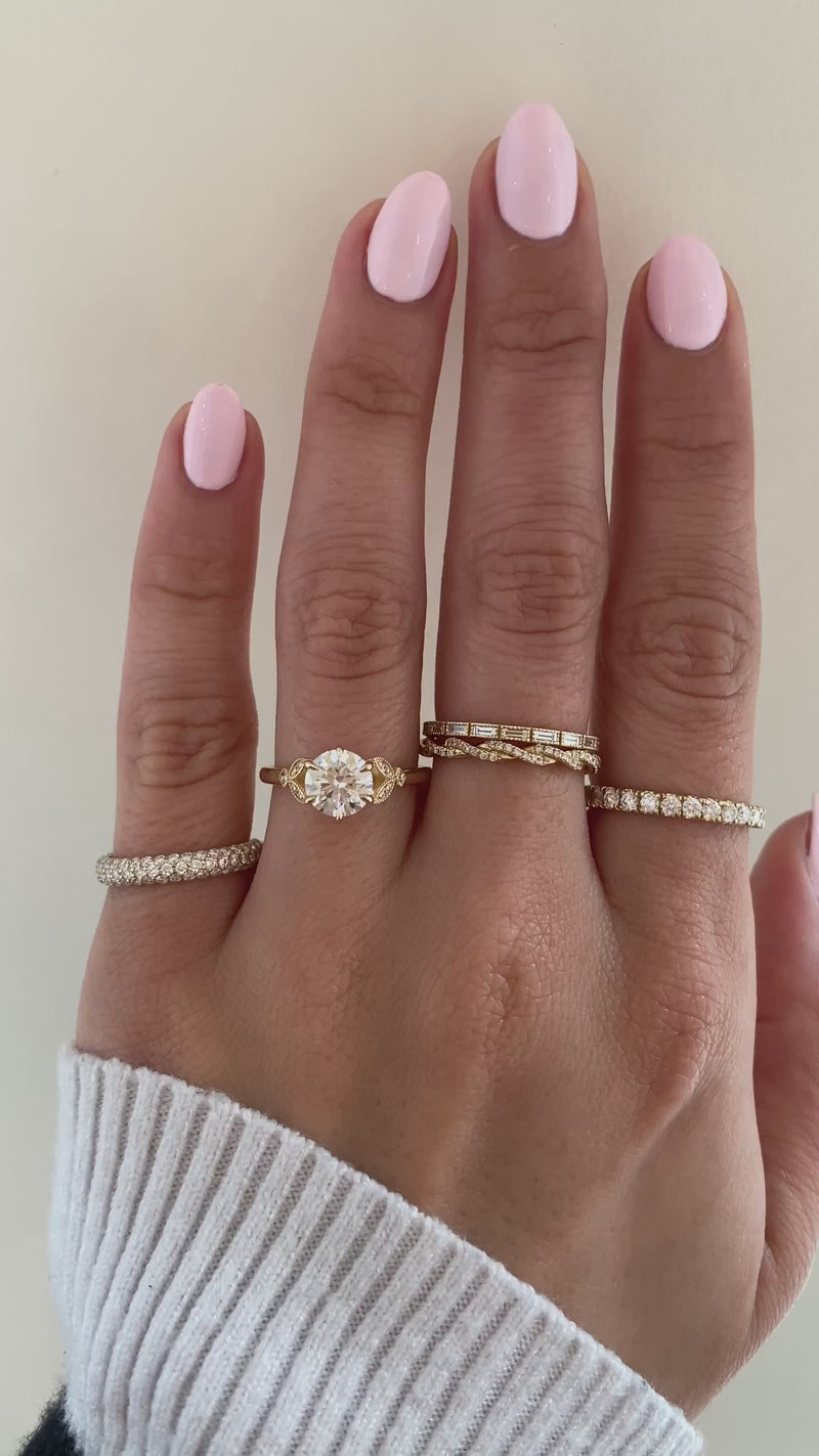 caption:Shown with 1.2ct round diamond in 14k yellow gold 