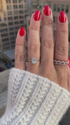 caption:Shown with 1.50ct cushion cut diamond in platinum