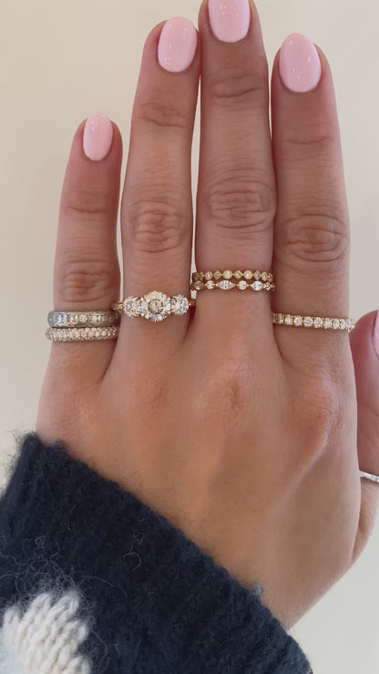 caption:Shown with 1ct center stone in 14k yellow gold 