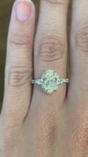 caption:Shown with 1ct oval diamond in 14k yellow gold