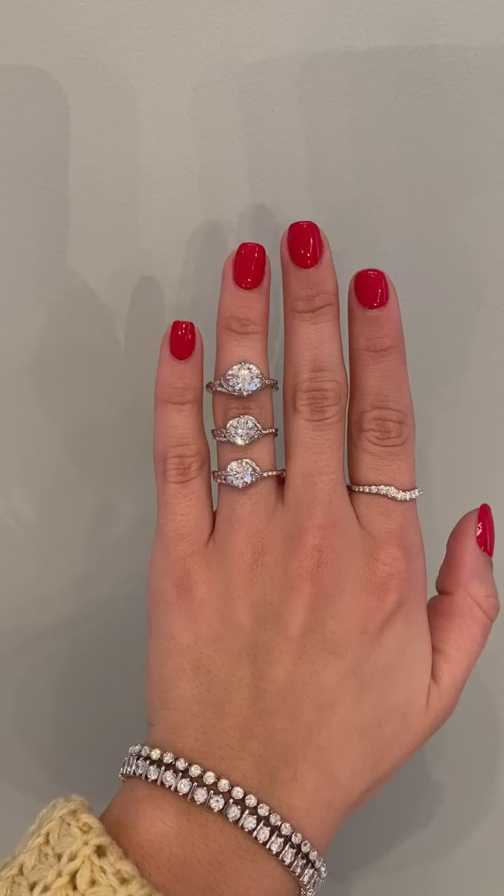 caption:Comparing 2ct vs 1.5ct vs 1.2ct in platinum