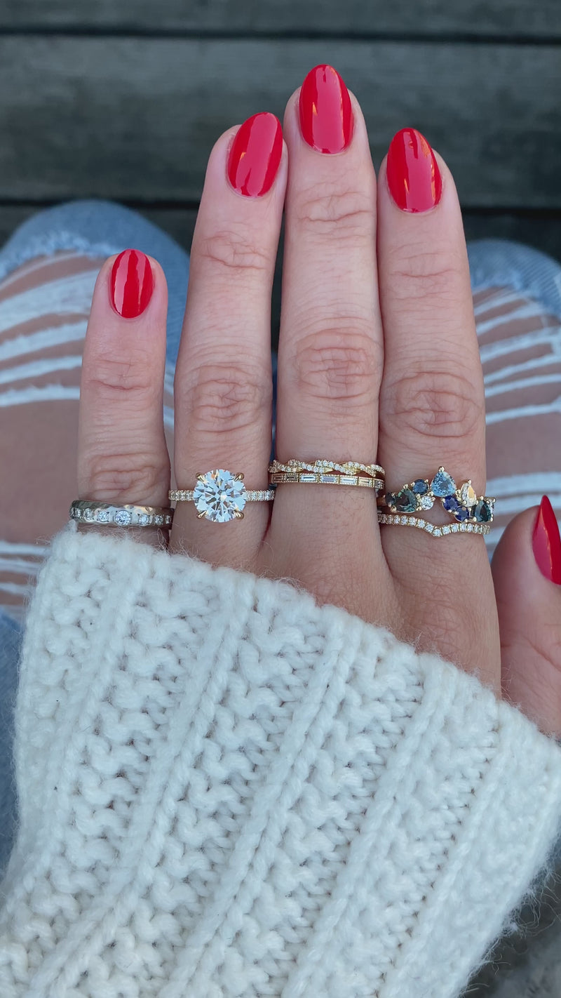 caption:Shown in 14k yellow gold with 2.2ct round diamond