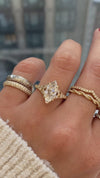 caption:Shown with 1.5ct marquise diamond in 14k yellow gold