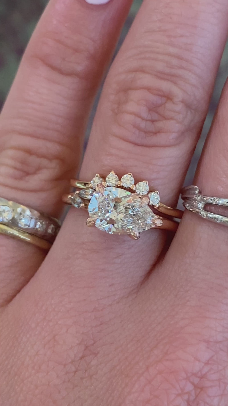 caption:Shown with Maddox engagement ring in 14k rose gold