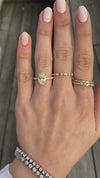 caption:Shown with 2ct oval in 14k yellow gold 