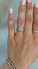 caption:1.50ct round diamond paired with Hammie wedding band
