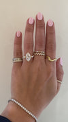 caption:Shown with 3ct marquise in 14k yellow gold 