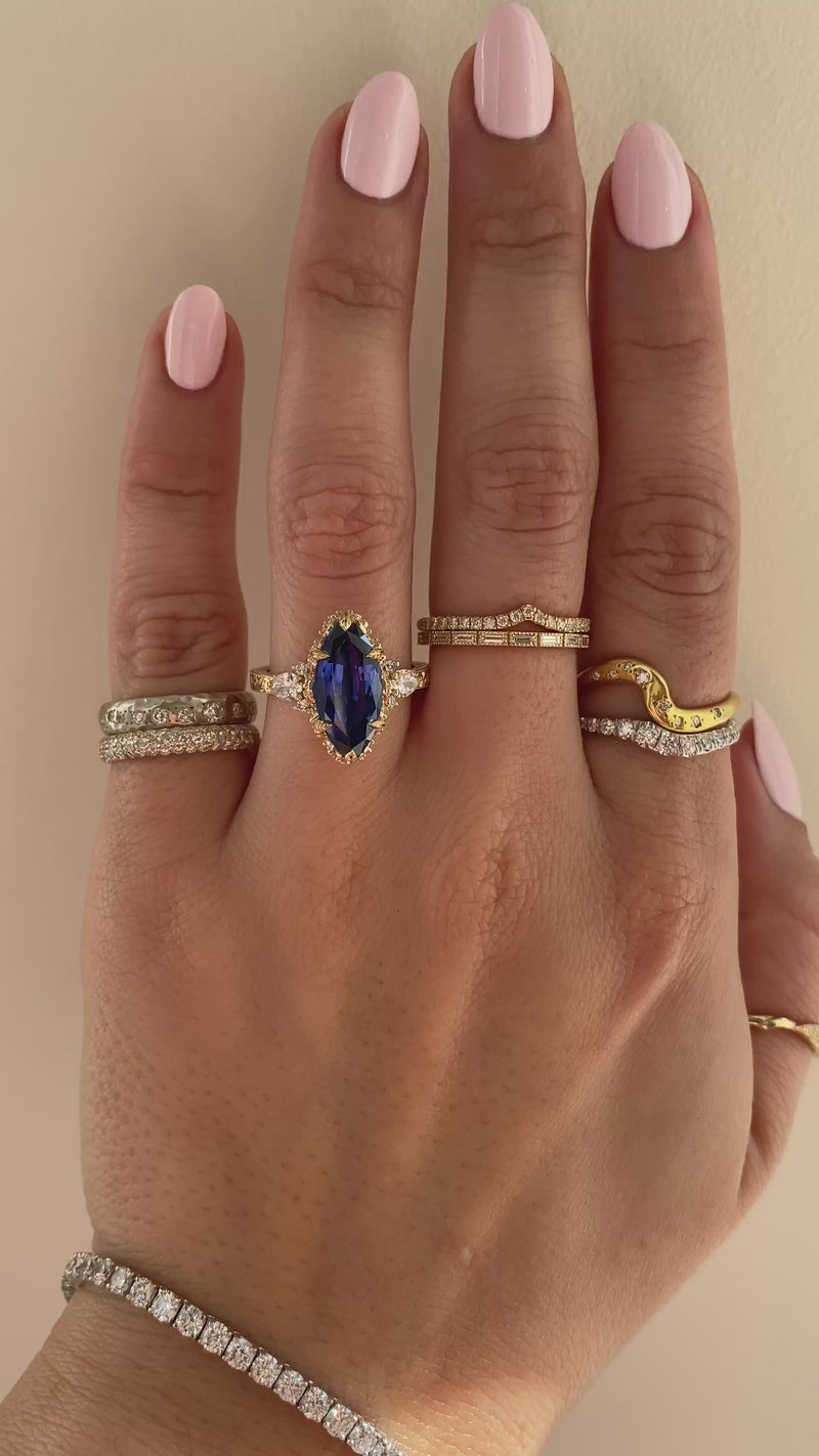 caption:Shown with 15 x 7mm marquise sapphire in 14k yellow gold