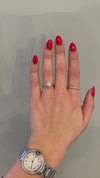 caption:Shown with 1ct round diamond in 14k rose gold