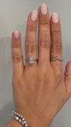 caption:Shown with 2ct pear cut diamond