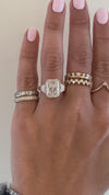 caption:Shown with 4.5ct radiant cut in 14k yellow gold 
