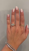 caption:Shown with 2ct round diamond in 14k yellow gold