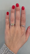 caption:Shown with 1ct yellow radiant cut diamond in mixed metal setting