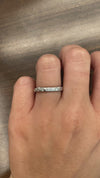 caption:Shown in 14k white gold, satin finished