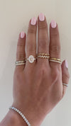 caption:Shown with 2.5ct oval diamond in 14k yellow gold