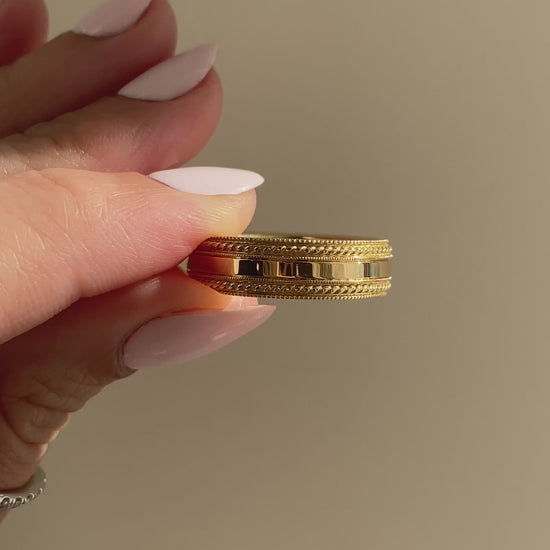 caption:Shown in 18k yellow gold 