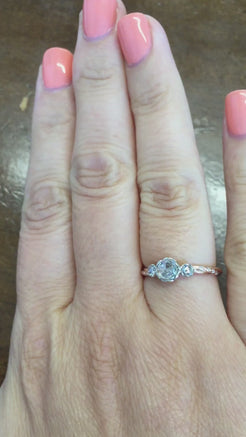 Bridgette: Rose Cut Diamonds in Rope Band | Ken & Dana Design