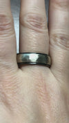caption:Shown in 14k white gold with black rhodium plated edges