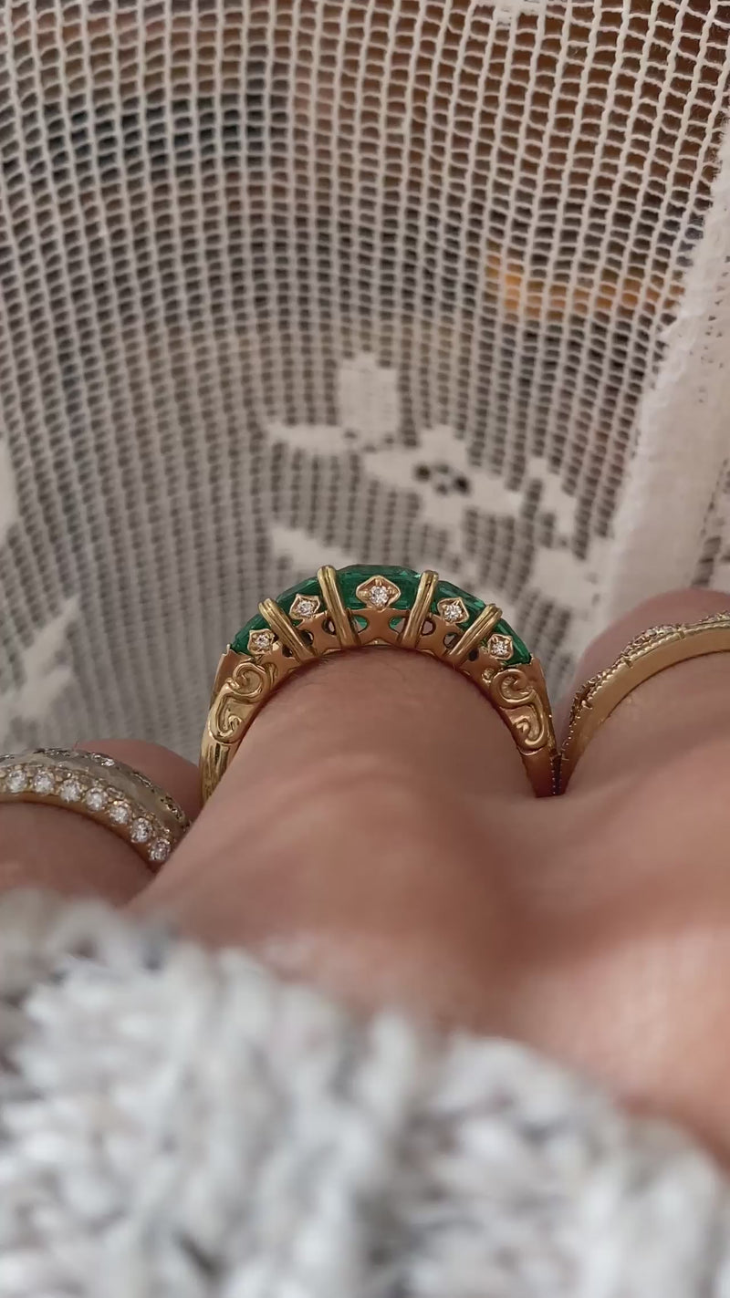 caption:Shown in 18k yellow gold