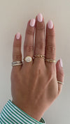 caption:Shown with 2ct round diamond in 14k yellow gold