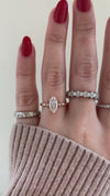 caption:Shown with 1ct marquise diamond in 14k rose gold