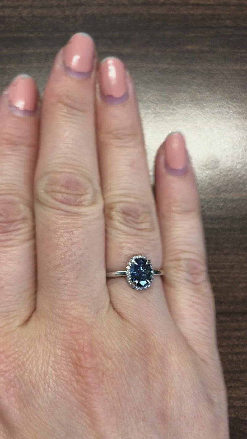 caption:Shown with oval sapphire in platinum