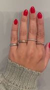 caption:14k rose gold in 4mm width, brushed finish & smooth texture