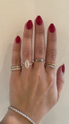 caption:Shown with 2ct marquise in 18k yellow gold 