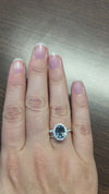 caption:Shown with oval blue sapphire in 14k white gold