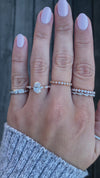 caption:Shown with 1.4ct oval diamond in 14k rose gold