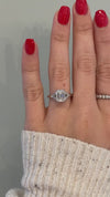 caption:Shown with a 2ct emerald cut diamond in platinum