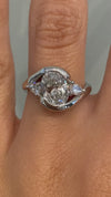 caption:Shown with 1.5ct oval diamond in platinum