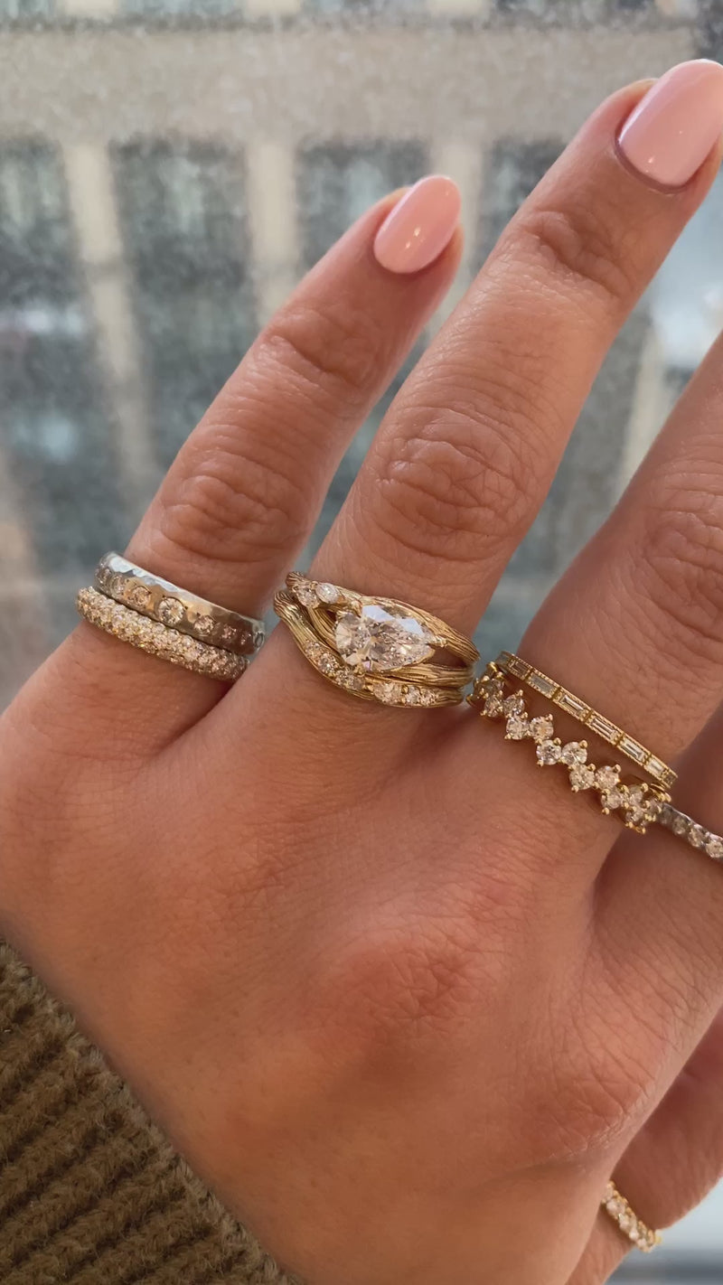 caption:Shown with 1ct pear in 14k yellow gold