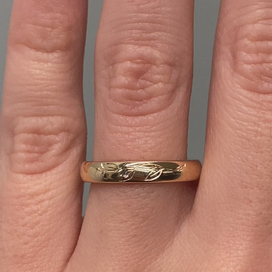 caption:3.5mm in polished 14k yellow gold