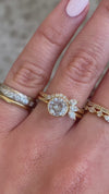caption:Shown paired with Katie engagement ring