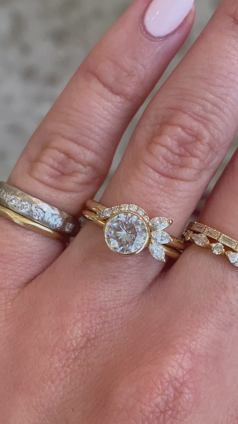 caption:Shown paired with Katie engagement ring