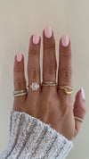 caption:Shown with 2ct emerald cut in 14k yellow gold