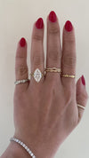 caption:Shown with 3.5ct marquise in 14k yellow gold
