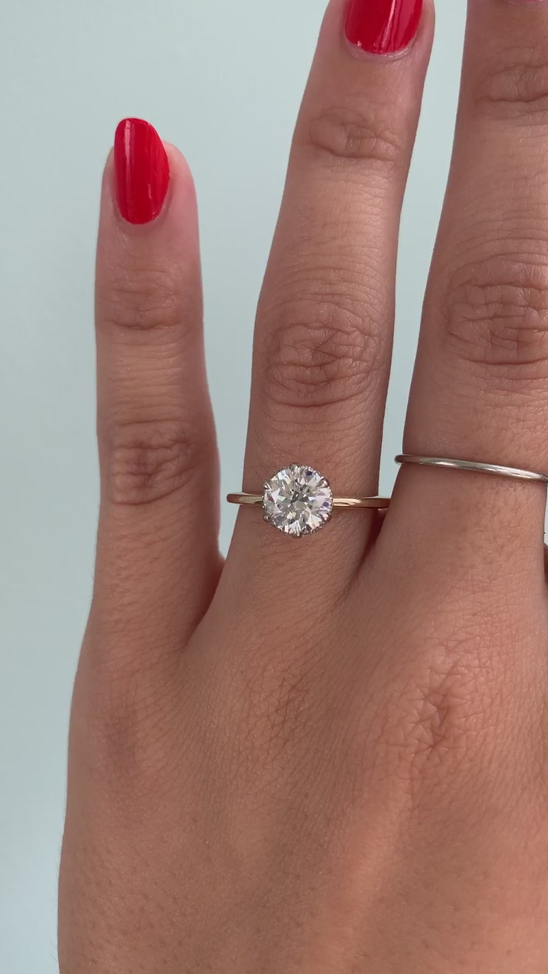 caption:Shown with 1.5ct round diamond