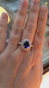 caption:Shown with 3.75ct oval sapphire in platinum