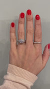caption:Stacked with Whirlwind wedding band