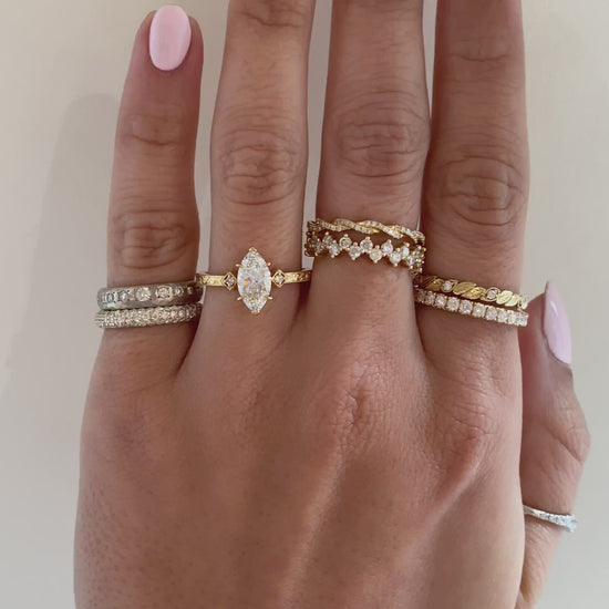 caption:Shown with 1.04ct marquise diamond in 18k yellow gold