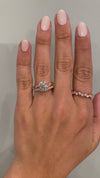 caption:Stacked with Anani engagement ring